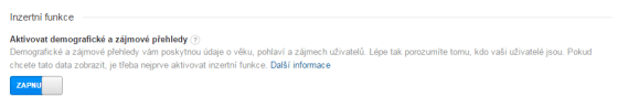 Vedle úpravy měřícího kódu musíte povolit sběr dat i na úrovni služby, což je opět záležitost prostředního sloupce. Affilo e-shopy už naštěstí úpravu kódu mají, takže na vás je pouze zapnout dané tlačítko.