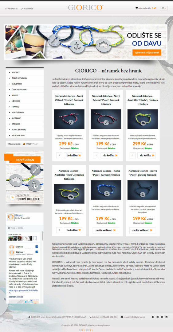 Screen eshopu na platformě Byznysweb